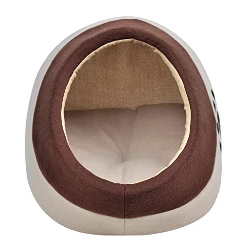 vidaXL Cama Nido para Gatos Cubby Talla L Beige y Marrón Casa para Mascotas