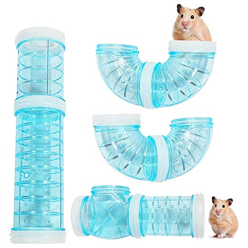 Viitech Hámster DIY túnel para hámster Tubes Adventure – Juego de tubos exteriores transparentes pequeños túnel para mascotas interactivo para hámster y otros animales pequeños