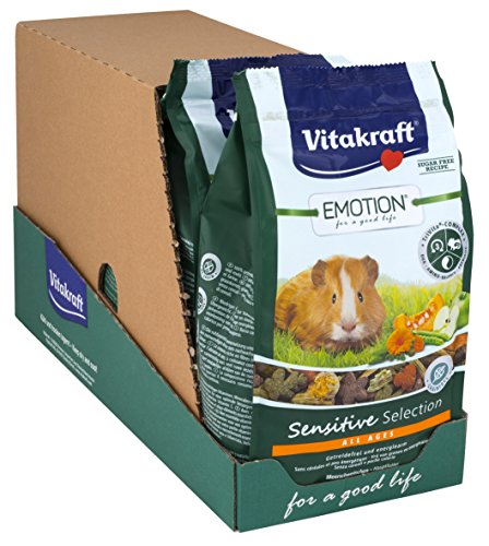 Vita Fuerza Solos Forro para niño cobaya, verduras, luzerne y manzanas, trivita de Complex, Emotion Beauty Selection Junior, 5 x 600g