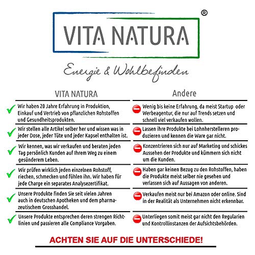 Vita Natura Sango - Cápsulas veganas de coral marino, 700 mg, 1 paquete (1 x 180 unidades)