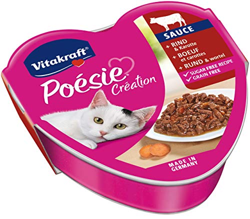 Vitakraft Poésie Vaca y zanahoria en salsa – 15 x 85 g