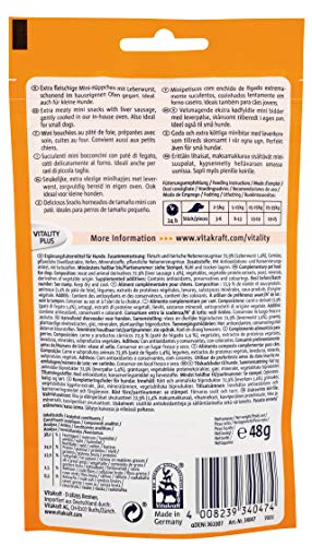Vitakraft Treaties Minis - Salchicha de hígado (8 x 48 g)