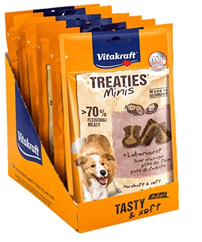 Vitakraft Treaties Minis - Salchicha de hígado (8 x 48 g)