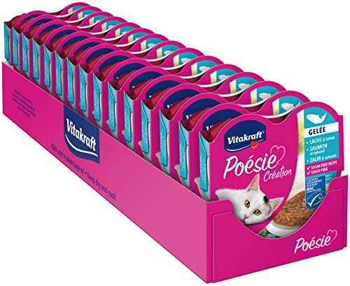 VITAKRAFT Vita Fuerza Gato Forro húmedo Forro Poésie, Forma de corazón