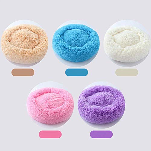 Vivi Bear Cama Gato Cama Perro Extra Suave Cómodo Lindo,Cojín de Gato Lavable de la Cama,Lecho Ovalado de Cueva de anidación Adecuado para Gatos y Perros pequeños y medianos