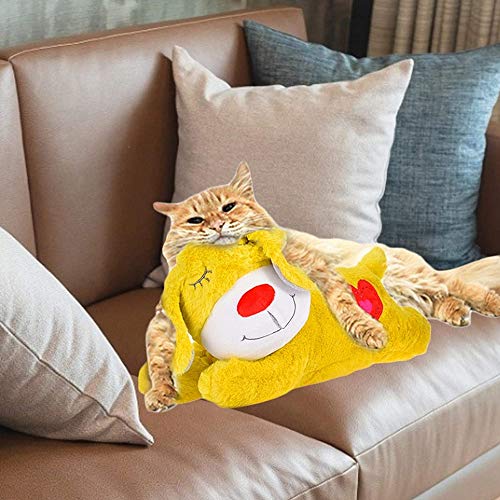 wangman Juguete Suave calefactable, Juguete para Perros, Juguete de Felpa, cómodo autocalentamiento, muñeca cálida, sueño para Perros Inteligentes, Gatos, Mascotas (Dog)