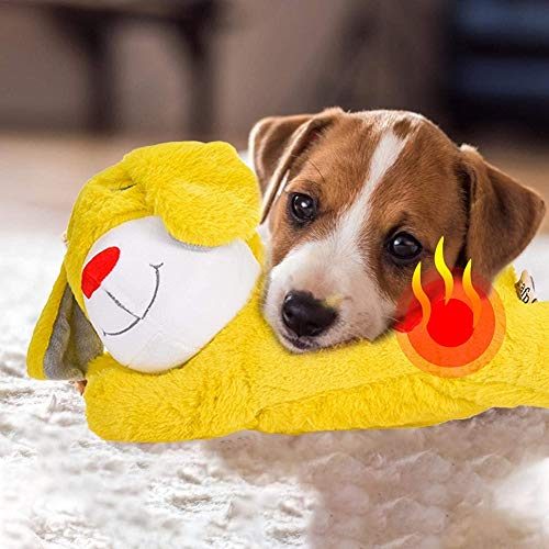 wangman Juguete Suave calefactable, Juguete para Perros, Juguete de Felpa, cómodo autocalentamiento, muñeca cálida, sueño para Perros Inteligentes, Gatos, Mascotas (Dog)