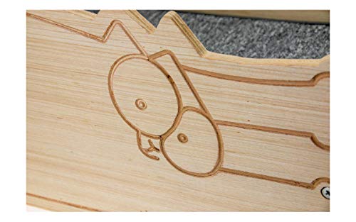 Warenhandel Rey Simon's Cat - Tumbona de madera para gatos (60 x 40 cm)