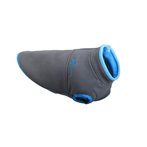 WAXDEOLM 1pcs Moda Delicado Azul Puntada caricias Chaqueta Invierno Terrier Perro de Mascota de Disfraces de Halloween Sudadera para Perro Lindo de la Historieta,M,Gray