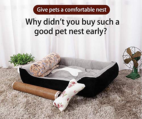 WEILAN, Caseta para Perros Four Seasons Arena para Gatos General Alfombrilla para Mascotas Peluche para Perros pequeños y Grandes Invierno cálido Suministros para Perros Cama