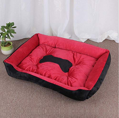 WEILAN, Caseta para Perros Four Seasons Arena para Gatos General Alfombrilla para Mascotas Peluche para Perros pequeños y Grandes Invierno cálido Suministros para Perros Cama
