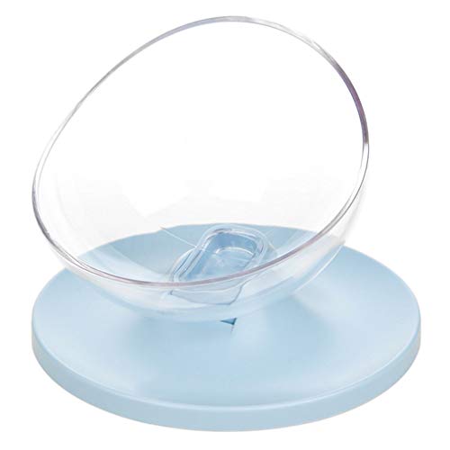 WENY Cuenco Inclinado Ajustable para Gatos Cuenco Inclinado para Perros Antideslizante Mudo Cuenco De Comida para Gatos Antideslizante Cuencos para Perros para Gatos Y Perros Pequeños,Azul