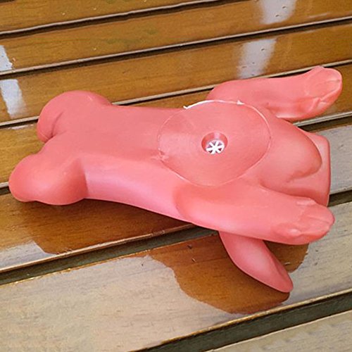 Whiie891203 Juguete para chillar, juguete de masticar para perros, gatos, cachorros, gracioso, con forma de cerdo asado, sonido chillón, juguete de vinilo para gatos – rojo
