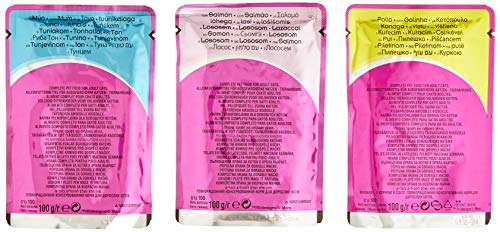 Whiskas 1+ Comida para gatos mojados para adultos gatos de aves de corral selección en Jelly, 84 x 100 g