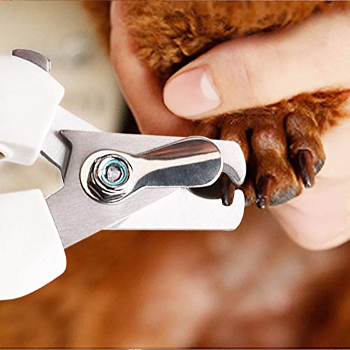 Wimaha Perro Gato Cortaúñas Tijeras para uñas Tijeras de podar para Mascotas con Lima de uñas Protección de Seguridad para Perros Grandes Gatos Conejos