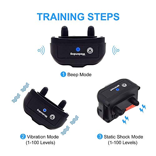 Wodondog Collar Adiestramiento Perros Remoto de 500 Metros