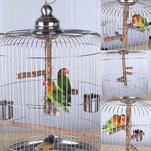 Wonninek pájaro Perca Loro Naturaleza Madera Actividad Rama Soporte mordedura Juguete Plataforma Jaula de pájaros Natural Juguetes para Mascotas Zona de Juegos