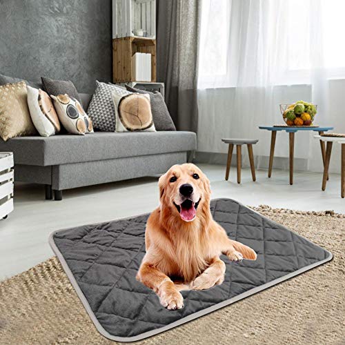 Wood.L Manta Autocalentable para Gatos & Perros, Manta Eléctrica para Mascotas Prueba De Agua Almohadillas, Manta Térmica, Sin Electricidad Y Baterías, Cojín De Calor, Ecológico