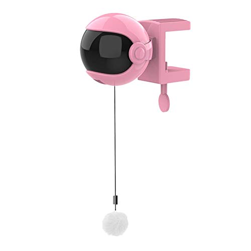 Woolves Smart Interactive Funny Toys for Cat, Juguete eléctrico de Bola móvil Kitty Chaser, Juego de Captura de Juguete con Varilla de Resorte de elevación automática para Entrenamiento de Gatitos