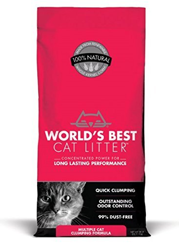World's Best Arena para gatos, fórmula de arena para múltiples gatos, 28 libras (2 unidades (28 libras)