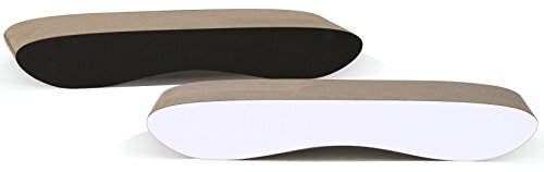 Wouapy – Rascador Decorativo para Gatos – Rascador Totalmente de cartón – Diseño Moderno y puré – Gran Superficie de cartón para arañar – Pensado para el Confort de los Gatos, Color Negro