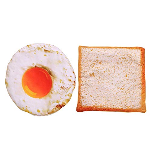 WPLHH - Colchón para gatos y perros, diseño de pan tostado, para casa y huevo frito