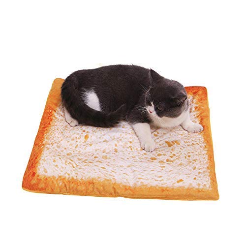WPLHH - Colchón para gatos y perros, diseño de pan tostado, para casa y huevo frito