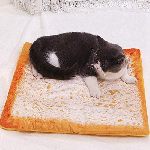 WTMLK Súper Suave Mascota Invierno Cálido Estera Suave Base Antideslizante Corta Felpa Almohadilla para Mascotas Cama Saco de Dormir Suministros para Gatos Burrito Pizza Aguacate, A2, M
