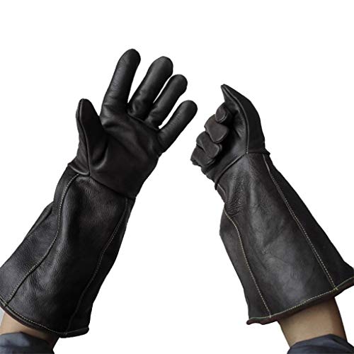 WYEA Guantes for el manejo de Animales Serpiente Pájaro del Gato del Perro del Loro Lagarto, Anti-mordedura/Scratch jardinería y Guantes de protección Animales Silvestres Lucky