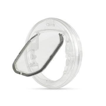 WZhen 4 Manera Redondo Claro Cierre Flap Puerta del Animal Doméstico Gato Pequeño Perro para La Pantalla Cristal Ventana Puerta del Animal Doméstico Cod