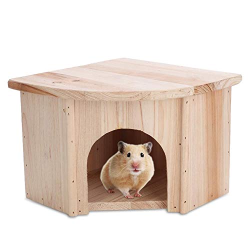 XiangXin Casa para Mascotas, fácil instalación, práctica casa de Madera para Mascotas, ratón de Madera, hámster, Chinchilla para Mascotas pequeñas