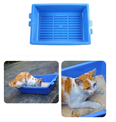 Xiaomaige Mascota Gato Potty Malla Tres-uno Gato Lavabo de Arena Gato Lavabo Gato Inodoro Tres Capas superposición Alternativa Gato Caja de Arena