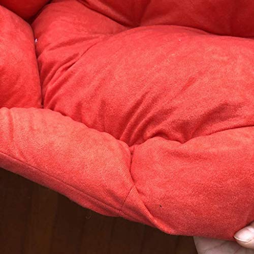 Xihouxian Cama para Mascotas Colchoneta para Perros, Arena para Gatos, Color Sólido, Nido Octogonal Siamés De Cuatro Estaciones, Suministros para Mascotas De Color Rojo L10 (Size : S)