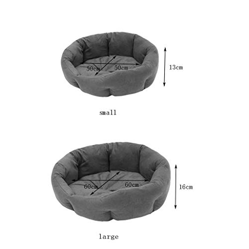 Xihouxian Cama para Mascotas Colchoneta para Perros, Arena para Gatos, Color Sólido, Nido Octogonal Siamés De Cuatro Estaciones, Suministros para Mascotas De Color Rojo L10 (Size : S)