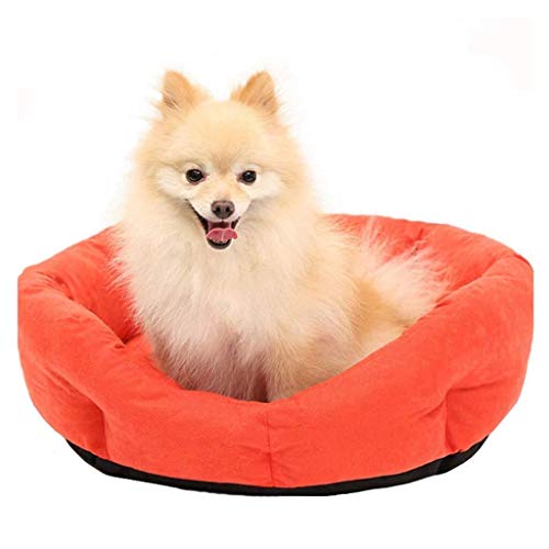 Xihouxian Cama para Mascotas Colchoneta para Perros, Arena para Gatos, Color Sólido, Nido Octogonal Siamés De Cuatro Estaciones, Suministros para Mascotas De Color Rojo L10 (Size : S)