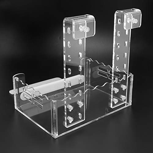 Xinapy Plataforma para Tomar El Sol de Tortugas Plataforma para Tomar El Sol Tipo Valla de Tortuga Acrílica Alimentación de Acuario Terraza de Descanso para Reptiles