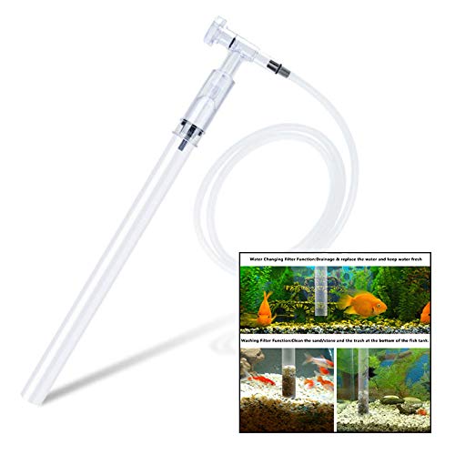 Xrten Sifón Acuario para Limpieza de la Grava en Pecera y Cambia el Agua