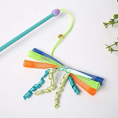 Yamer Juguete eléctrico para gato con puntero de juguete divertido para gatito y mascota, con varita de campana (color al azar)
