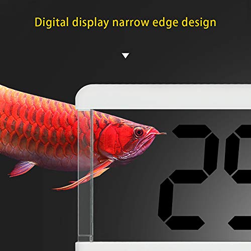 YChoice365 Termómetro de acuario Pantalla táctil digital Termómetro de tanque de peces con pantalla LCD grande Termómetros de acuario digital Termómetros de agua