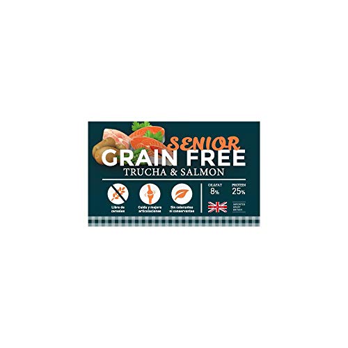 YERBERO Nature Grain Free Senior Comida SIN Cereales salmón para Perros 2,5kg