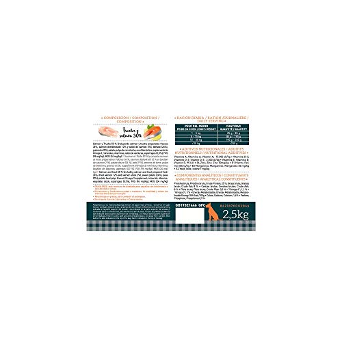 YERBERO Nature Grain Free Senior Comida SIN Cereales salmón para Perros 2,5kg