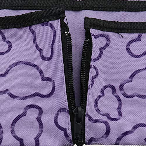 Yinettech - Asiento de coche para perro o gato, impermeable, manta para animales de compañía, cubierta para cojín trasero de protección hamaca color morado
