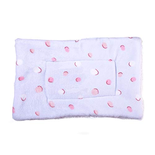 YKW Manta Estera del Gato Mascota Engrosamiento del Perro casero del edredón Nido Mat Cuatro Estaciones Universal Aire Acondicionado Mat Caliente (Color : Light Blue, Size : 21.65 * 16.53in)