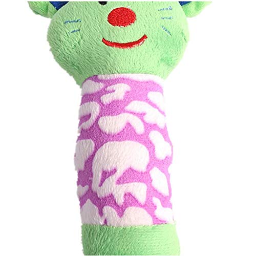 Yodio Juguete para perros de peluche, fuerte y suave, para limpiar, juguete interactivo (amarillo)