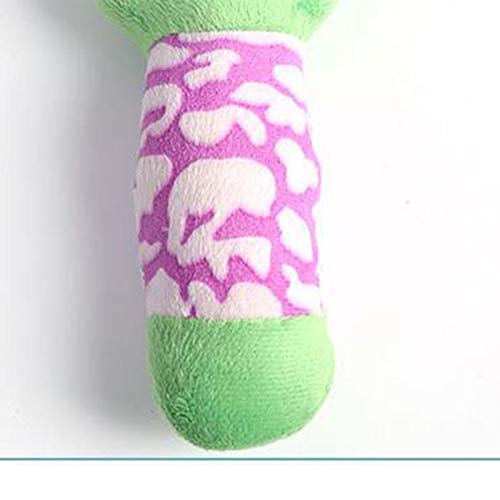 Yodio Juguete para perros de peluche, fuerte y suave, para limpiar, juguete interactivo (amarillo)