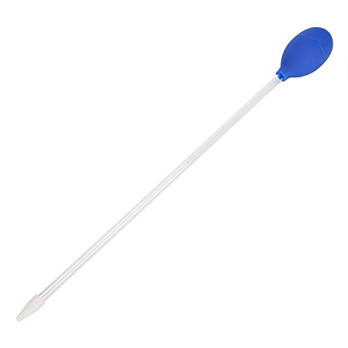 YOUTHINK Alimentador de Coral Acuario de Acrílico Largo Alimentador de Coral Cambiador de Agua Multifunción Limpiador de Desechos Heces de Succión Limpieza de Tanques de Peces Herramienta (Azul)