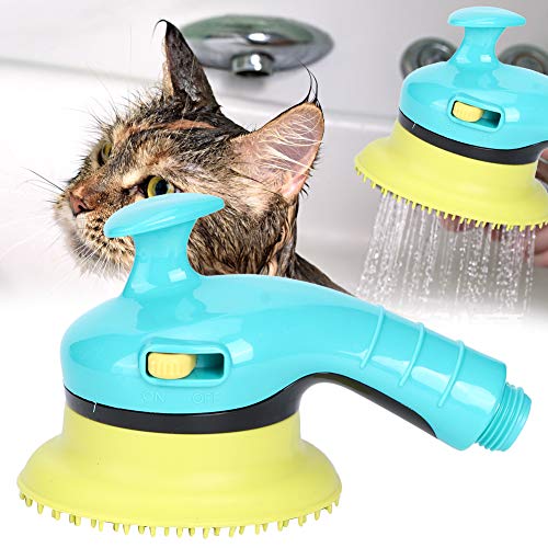 YOUTHINK Herramienta de Baño para Mascotas Interruptor Independiente para Mascotas Boquilla de Baño Masaje Cabezal de Ducha Suministros de Limpieza para Gatos Perros Caballo