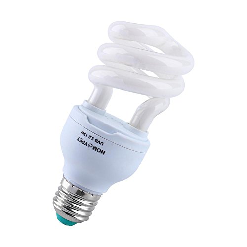 YOUTHINK Lámpara de Terrario Tropical 13W Uvb 5.0 E27 Base Ahorro de Energía Tortuga Serpiente Reptil Bombilla Lámpara UV Bombilla Fluorescente Compacta