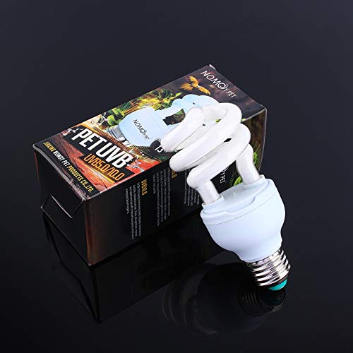 YOUTHINK Lámpara de Terrario Tropical 13W Uvb 5.0 E27 Base Ahorro de Energía Tortuga Serpiente Reptil Bombilla Lámpara UV Bombilla Fluorescente Compacta