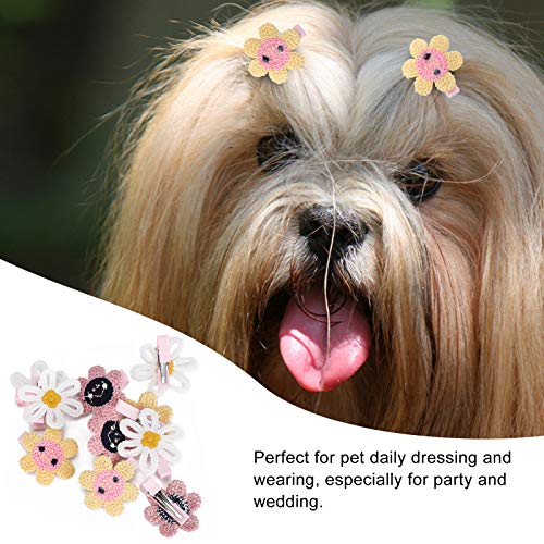 YOUTHINK Lazos para el Pelo de Perro Cachorro 20 Piezas Lazo pequeño con Clip, Accesorios para el Pelo de Gato de poliéster Productos de Aseo para Mascotas